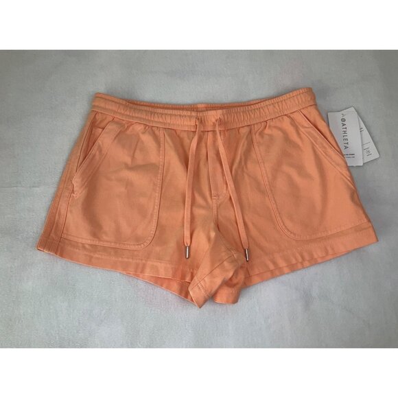 Athleta Farallon Active Elastic Waist Shorts Size Large (12), Orange NEW - Picture 1 of 7